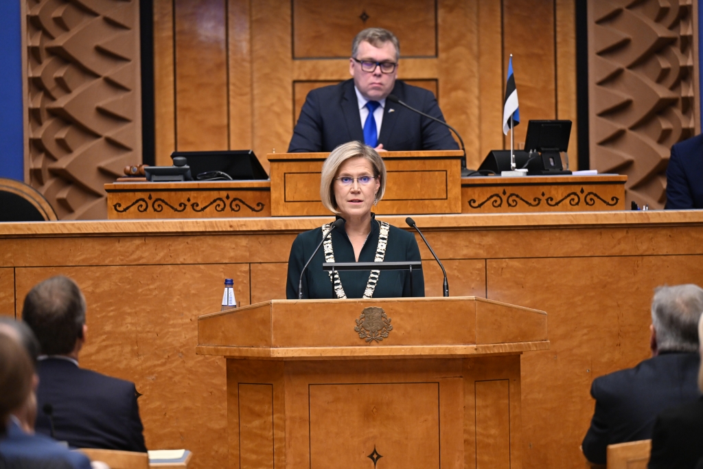 President Ülle Madise esimene kõne Riigikogus