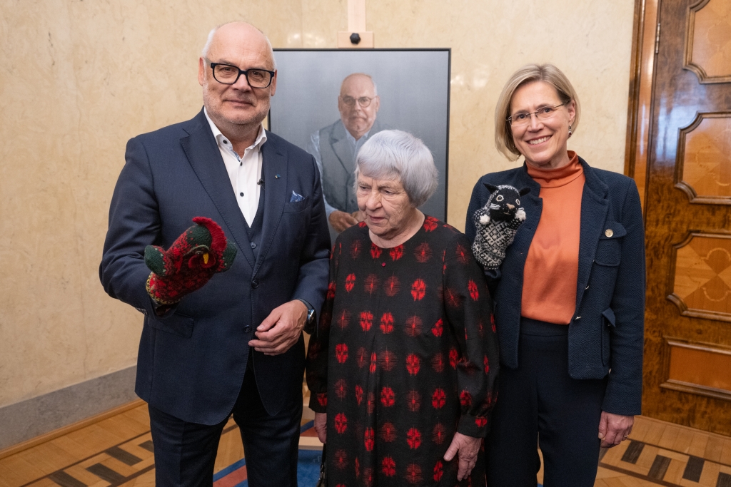 President Alar Karise portree maalis kunstnik Tõnis Saadoja 