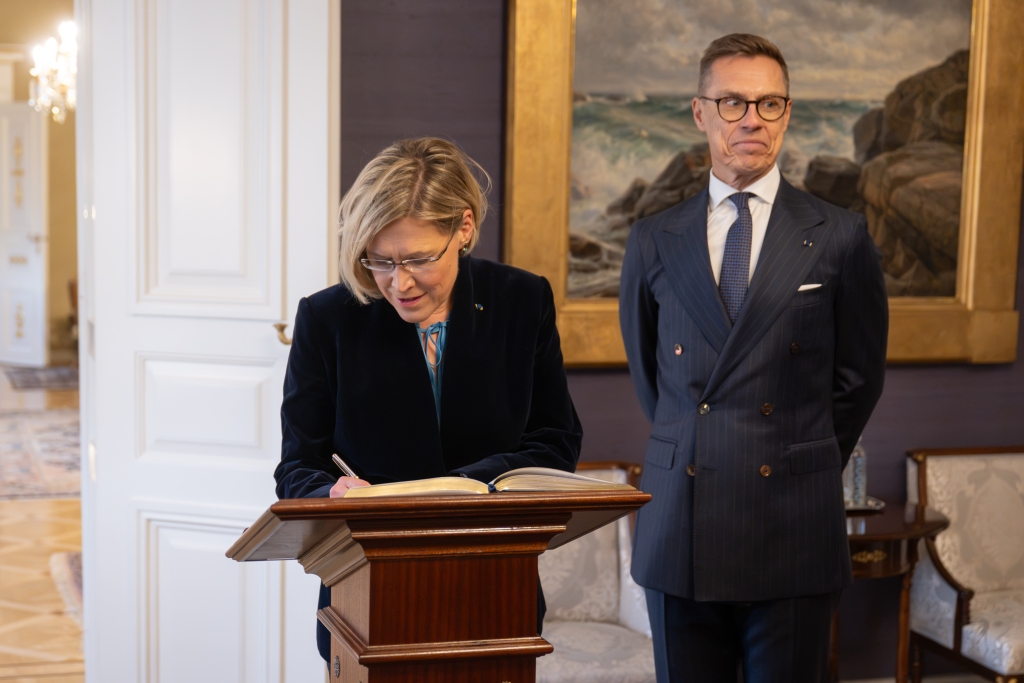 Vabariigi President Ülle Madise kohtus Helsingis Soome presidendi Alexander Stubbiga